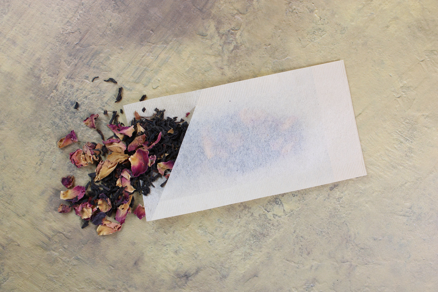 Single Use Tea Bags Made from 100% Biodegradable Natural, Unbleached & Chlorine Free Paper.