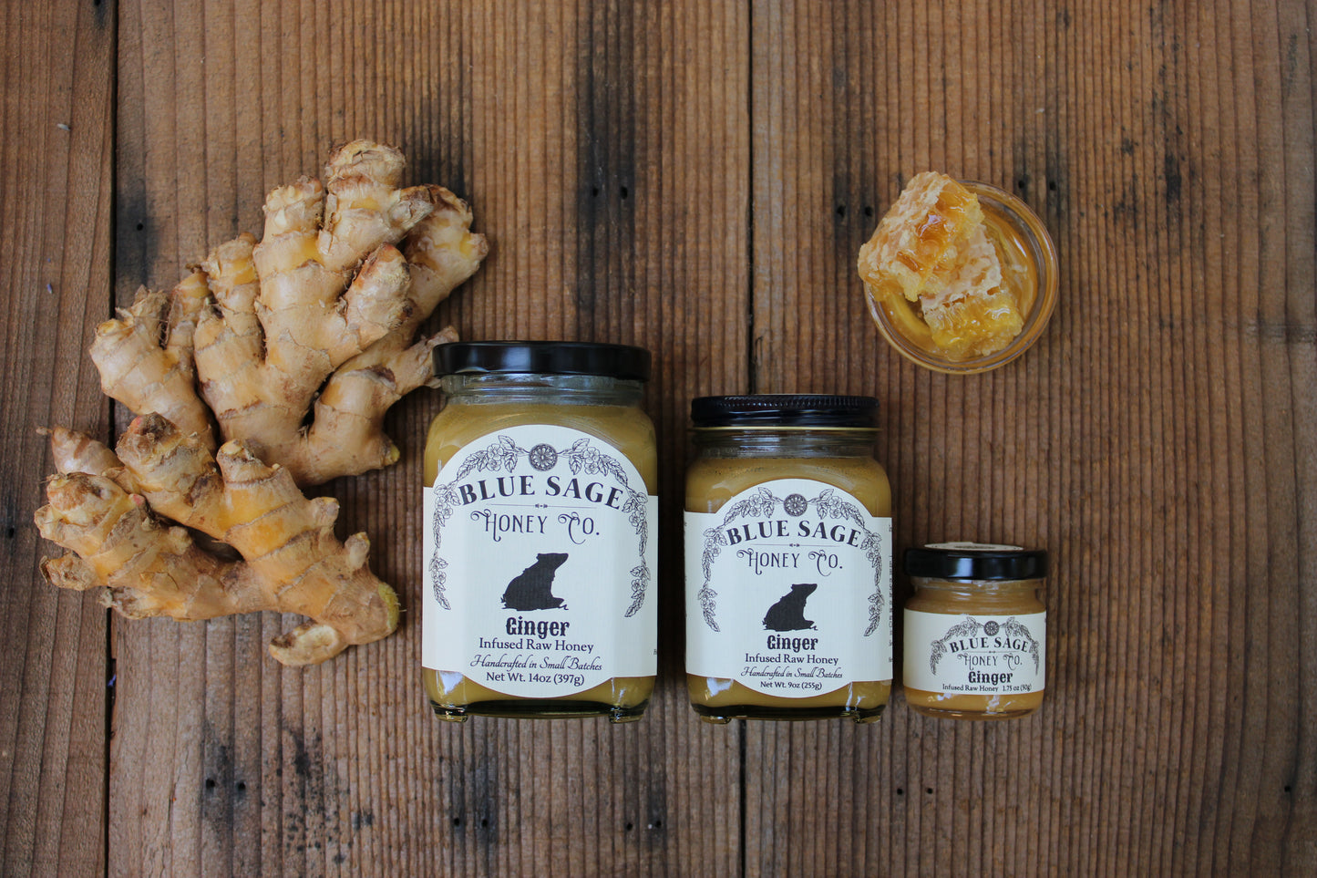 Ginger Infused Raw Honey- Ginger Honey