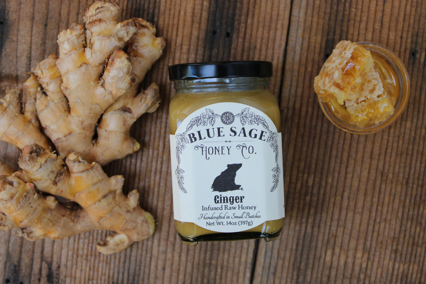 Ginger Infused Raw Honey- Ginger Honey