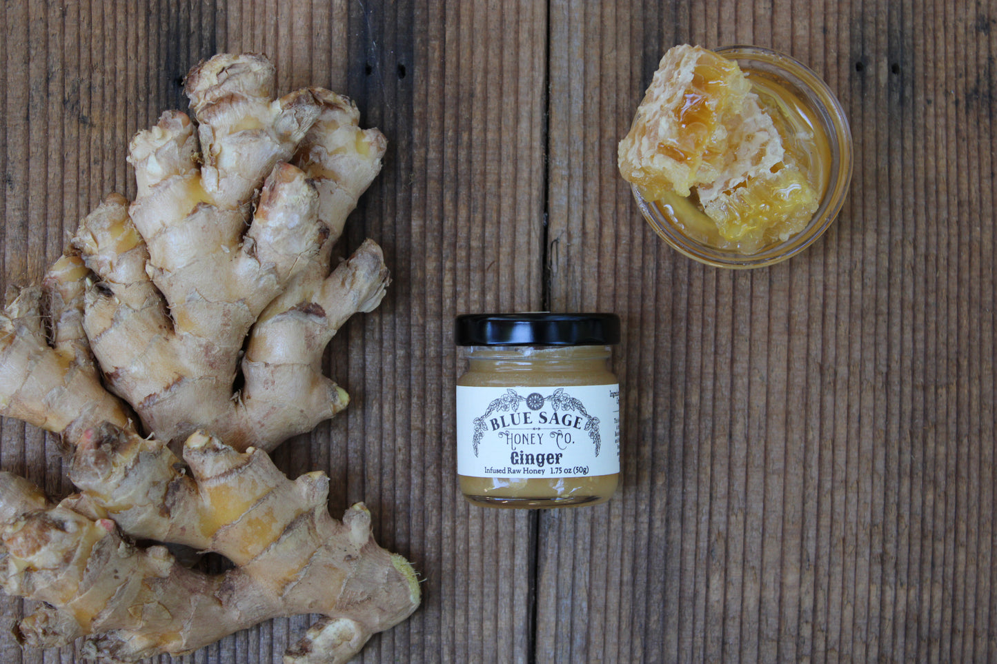 Ginger Infused Raw Honey- Ginger Honey
