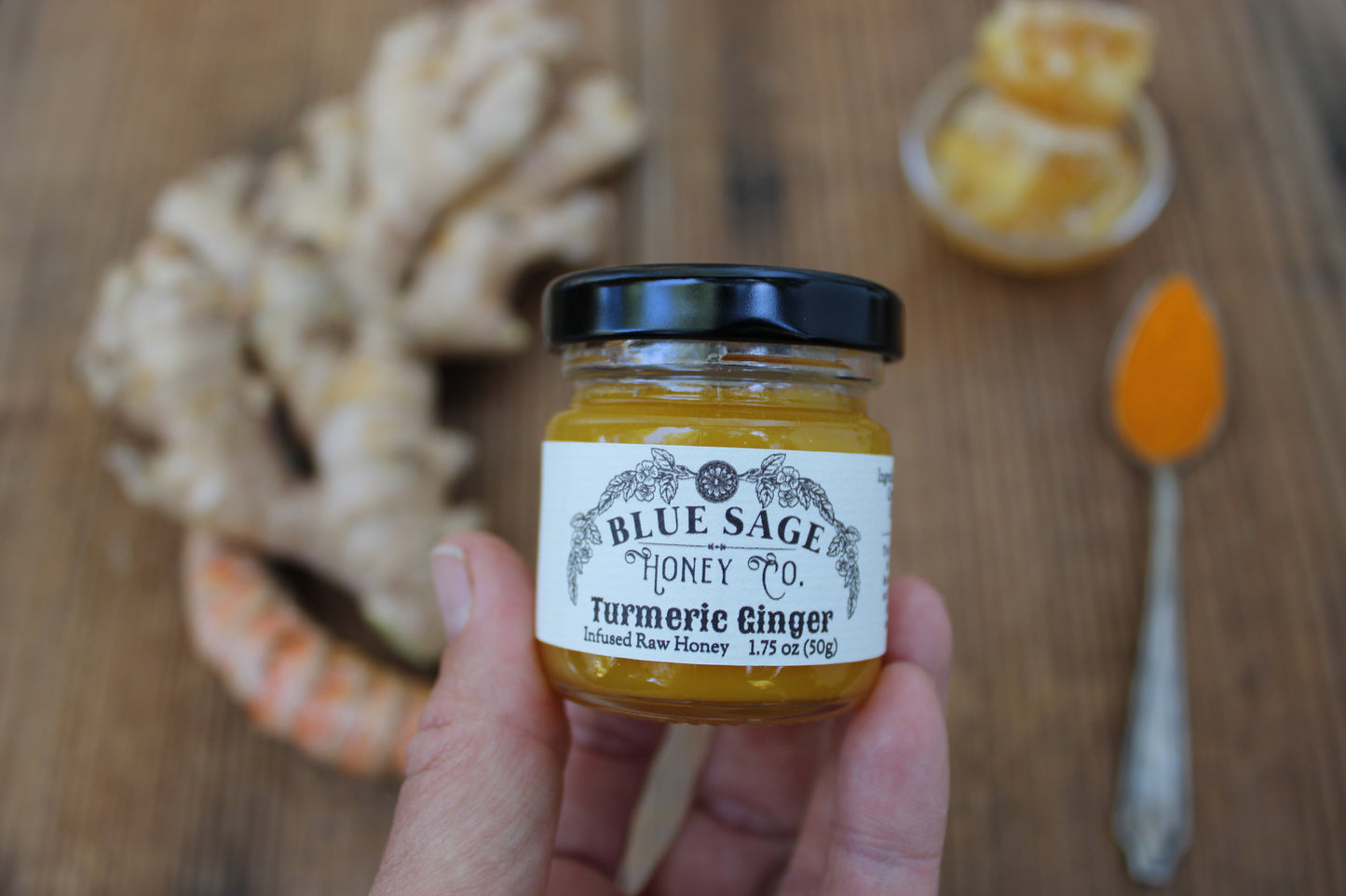Turmeric Ginger Infused Raw Honey