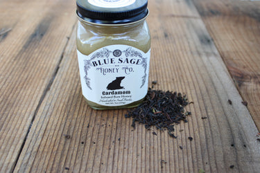 Cardamom Honey Paired with Darjeeling Tea ~ Curated Honey & Tea Combination - Blue Sage Family Farm - Blue Sage Honey Co.