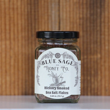 Hickory Smoked Pacific Sea Salt - Blue Sage Family Farm - BlueSageFamilyFarm