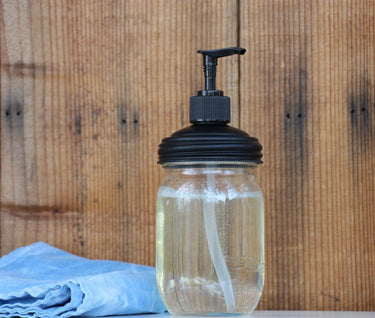 Mason Jar Pump Lid - From Soaps to Condiments - Blue Sage Family Farm - Blue Sage Family Farm