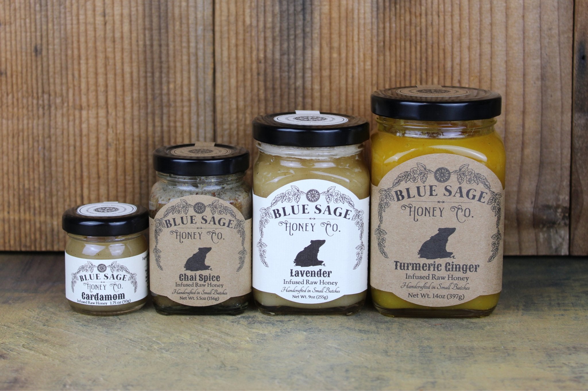 Our Infused Honey Sizes – Blue Sage Family Farm