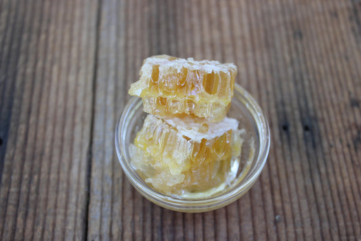 Honey Comb in a glass container