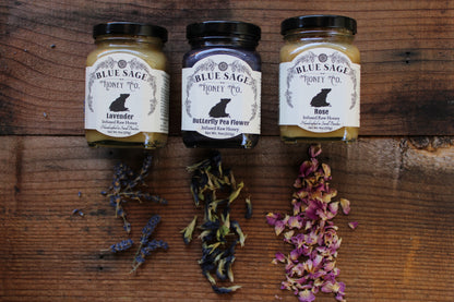 Flower Power Honey Bundle ~ Rose, Butterfly Pea, Lavender
