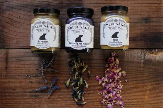 Flower Power Honey Bundle ~ Rose, Butterfly Pea, Lavender