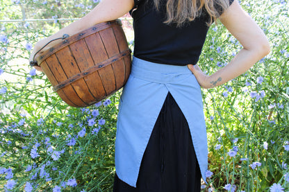 Rosemary Apron In Chicory Flower Blue