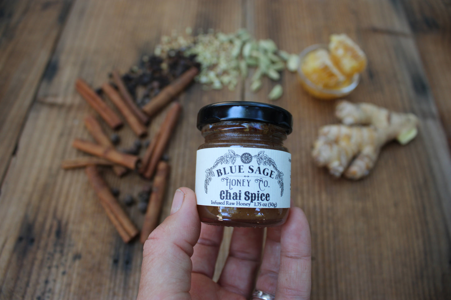 Chai Spice Infused Raw Honey-9 Spice Blend