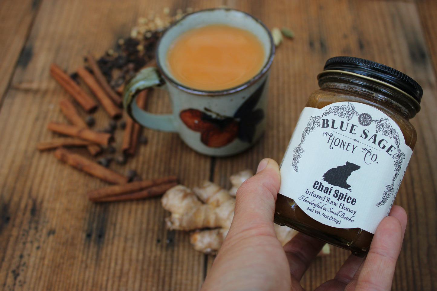 Chai Spice Infused Raw Honey-9 Spice Blend