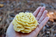 Peony Flower Beeswax Candle