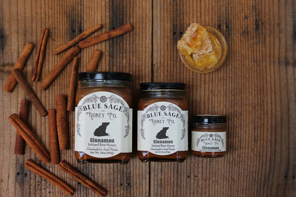 Blue Sage Honey Co. Cinnamon Infused Raw Honey – Blue Sage Family Farm