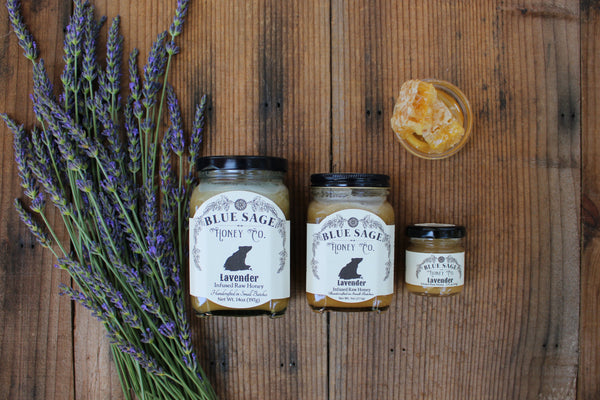 lavender flower honey Lavender Infused Raw Honey - Organic Lavender Flowers