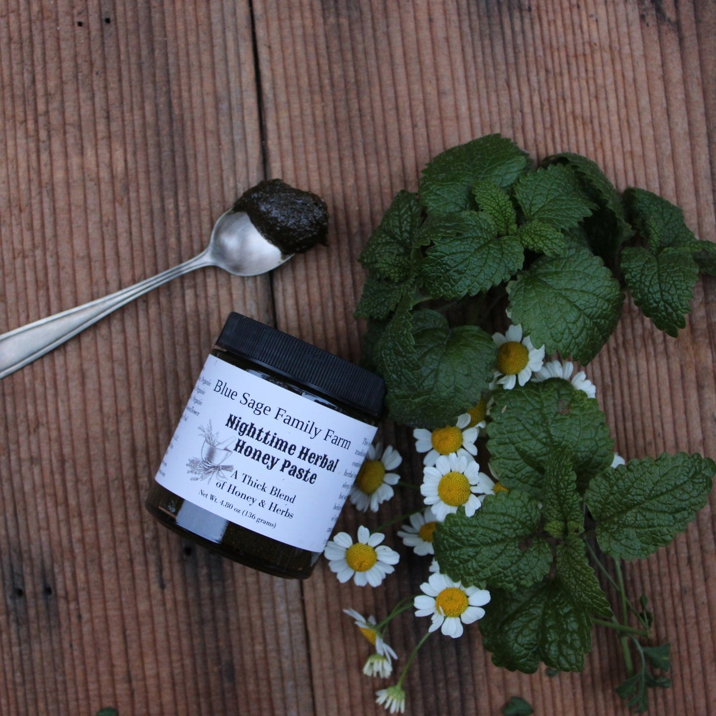 Nighttime Herbal Honey Paste ~ Herbal Tea - Blue Sage Family Farm - Blue Sage Family Farm