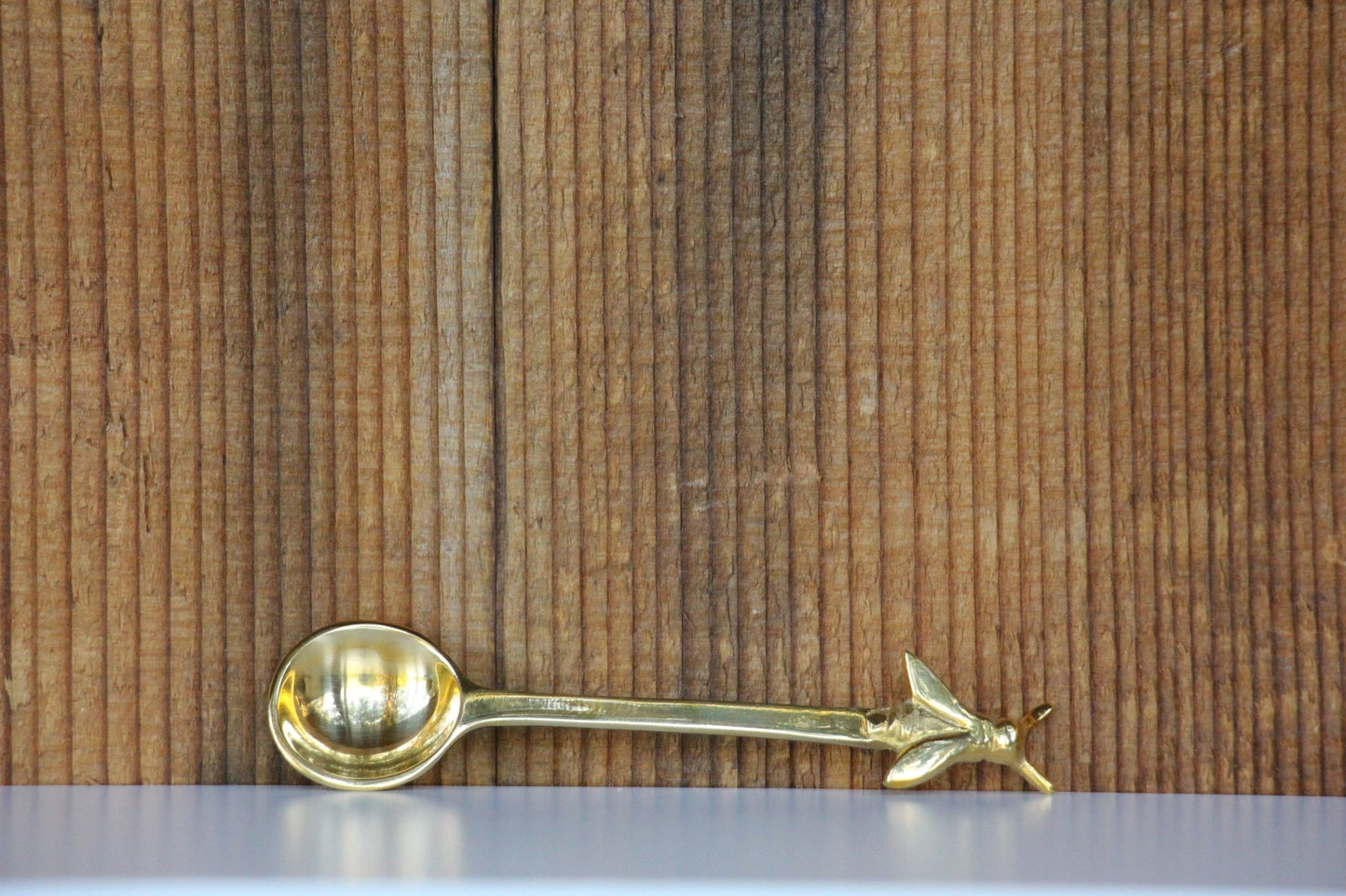 Brass Honey Bee Spoon - Blue Sage Family Farm