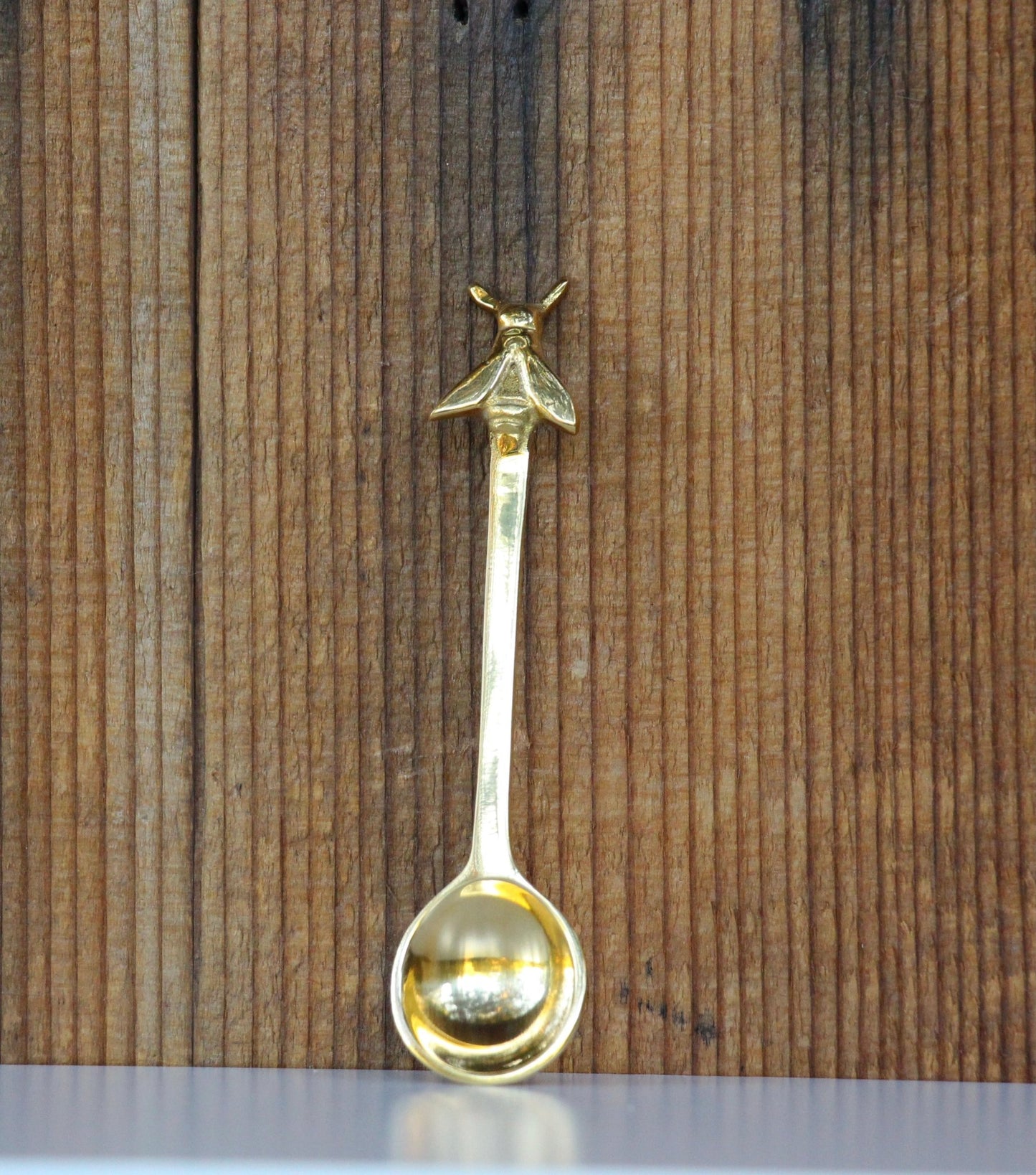 Brass Honey Bee Spoon - Blue Sage Family Farm