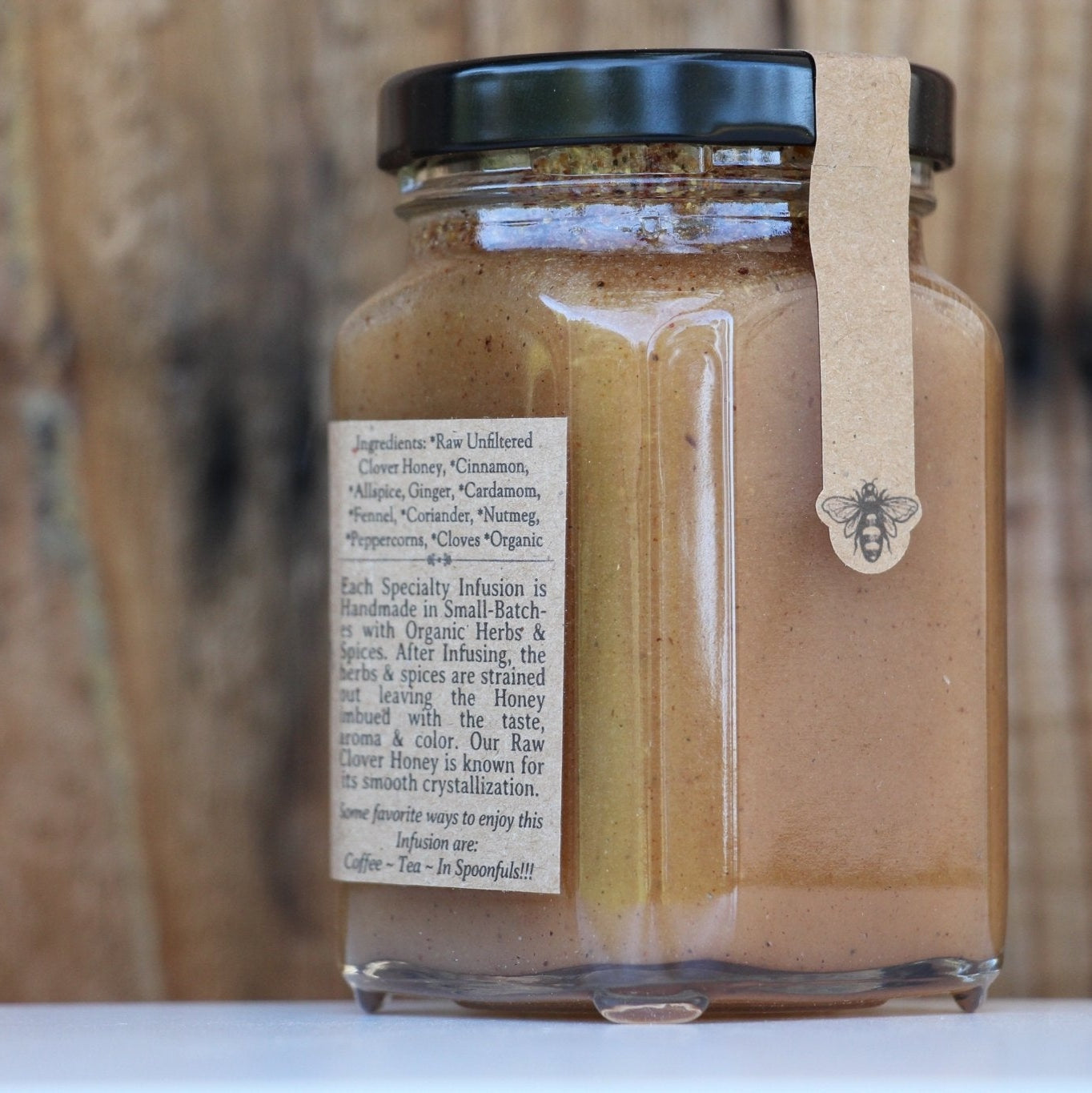 Chai Spice, Turmeric Ginger & Rose Infused Raw Honeys ~ Set - Blue Sage Family Farm