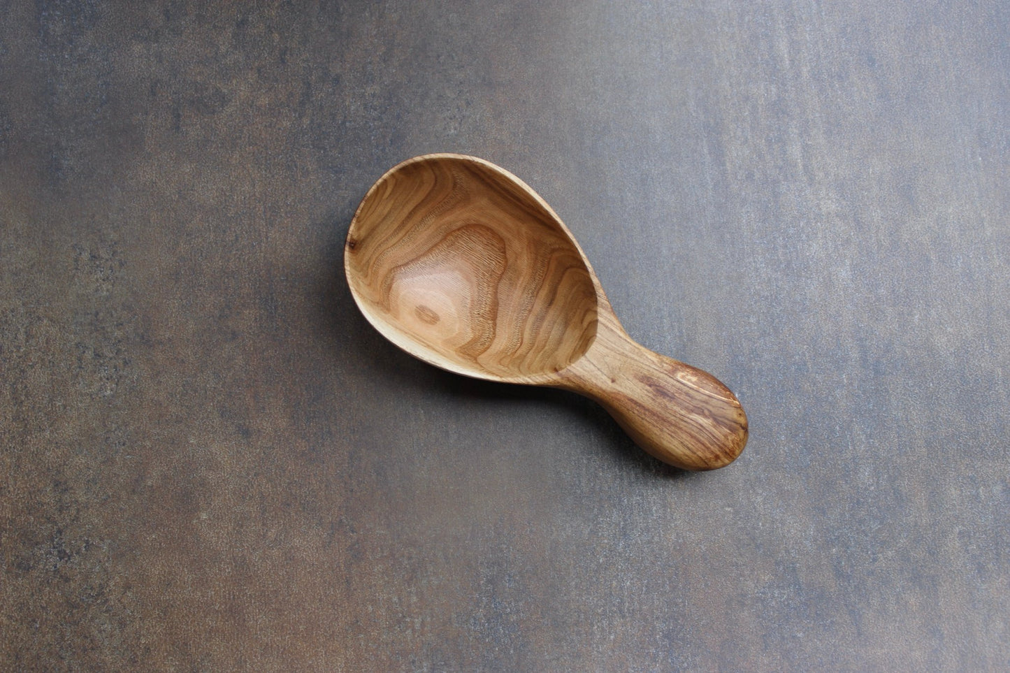 Chestnut Wood Carved Scoop Spoon ~ Bulk Grain Scoop ~ Serving Spoon ~ Soup Ladle - Blue Sage Family Farm