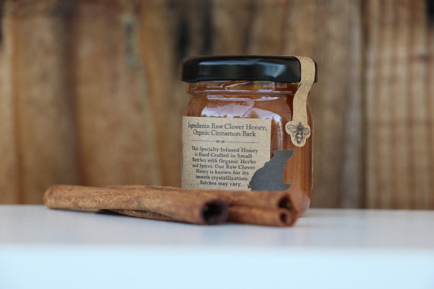 Cinnamon Infused Raw Honey - Blue Sage Family Farm