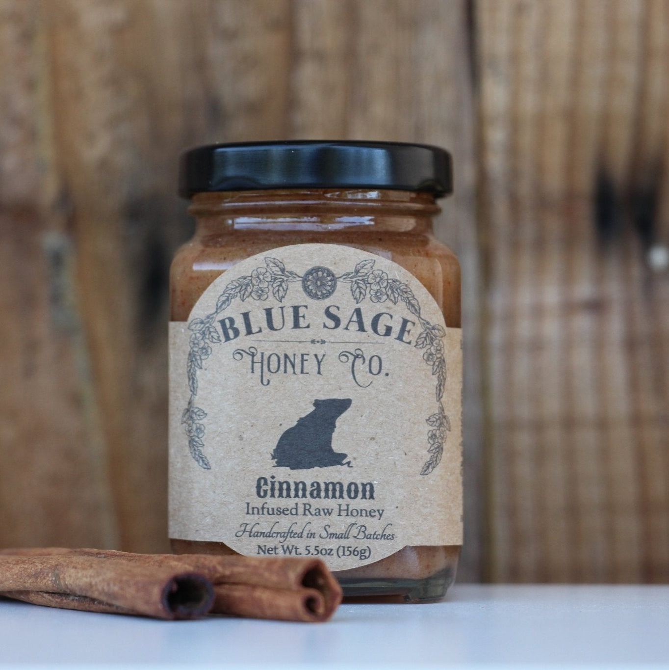 Cinnamon Infused Raw Honey - Blue Sage Family Farm