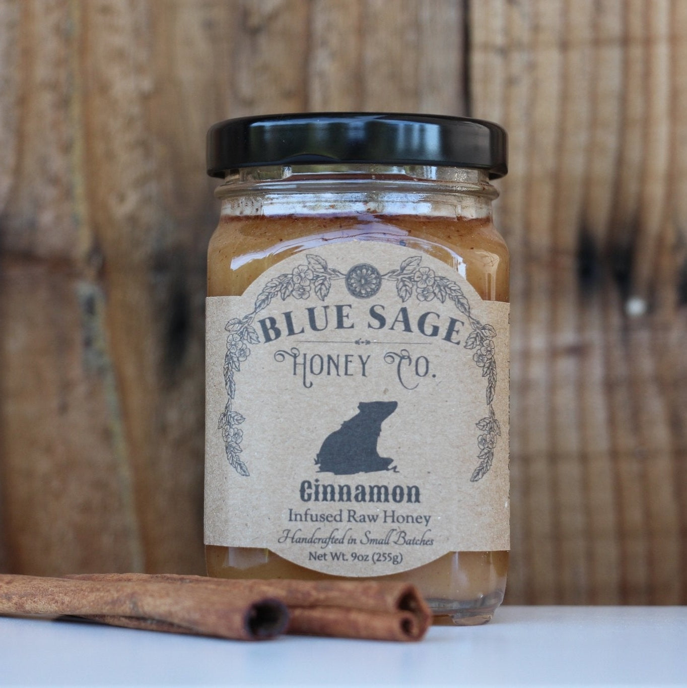 Cinnamon Infused Raw Honey - Blue Sage Family Farm