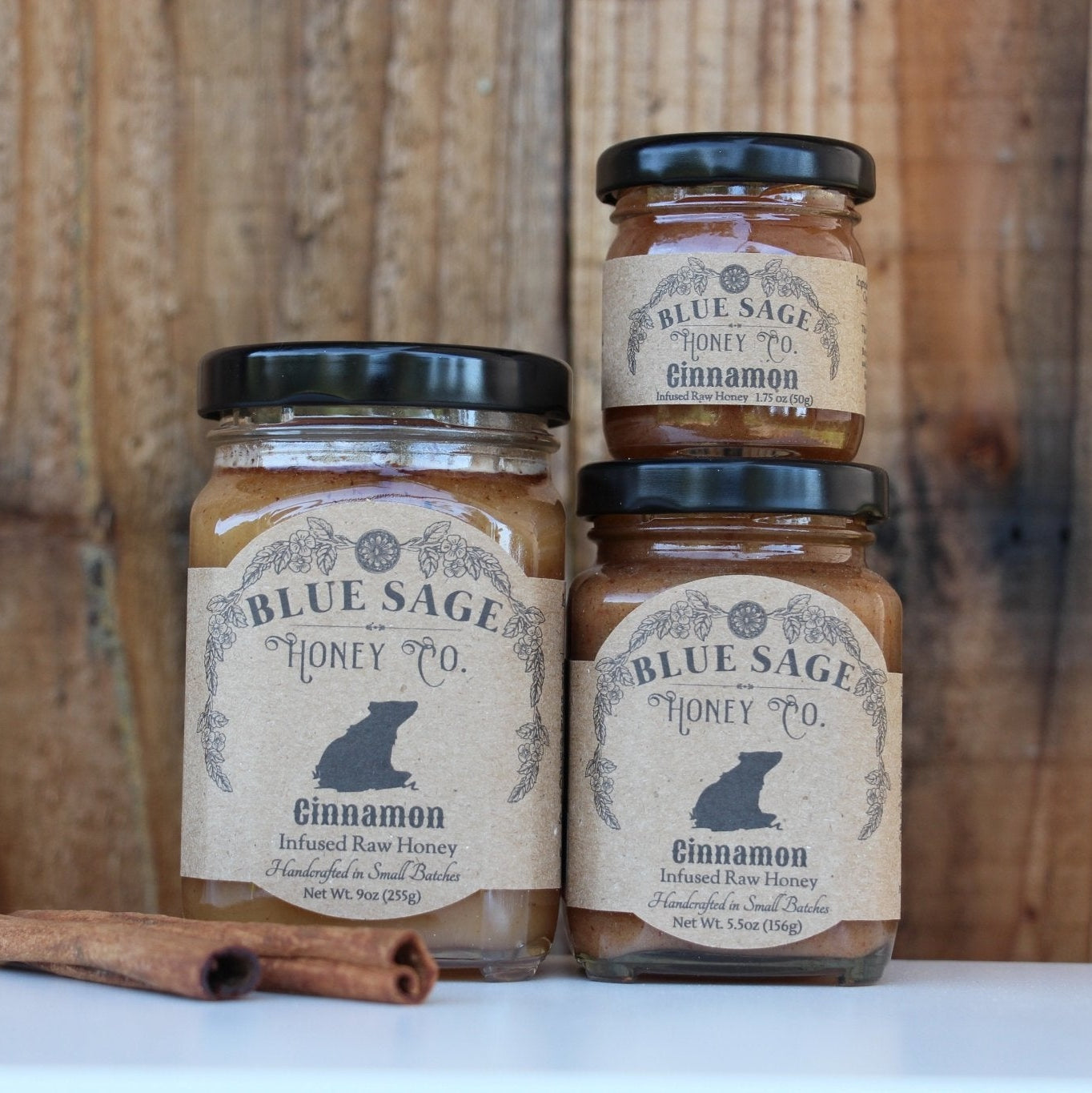 Cinnamon Infused Raw Honey - Blue Sage Family Farm