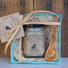 Gourmet Honey Basket with Handcrafted Olive Wood Spoon - Blue Sage Family Farm - Blue Sage Honey Co.