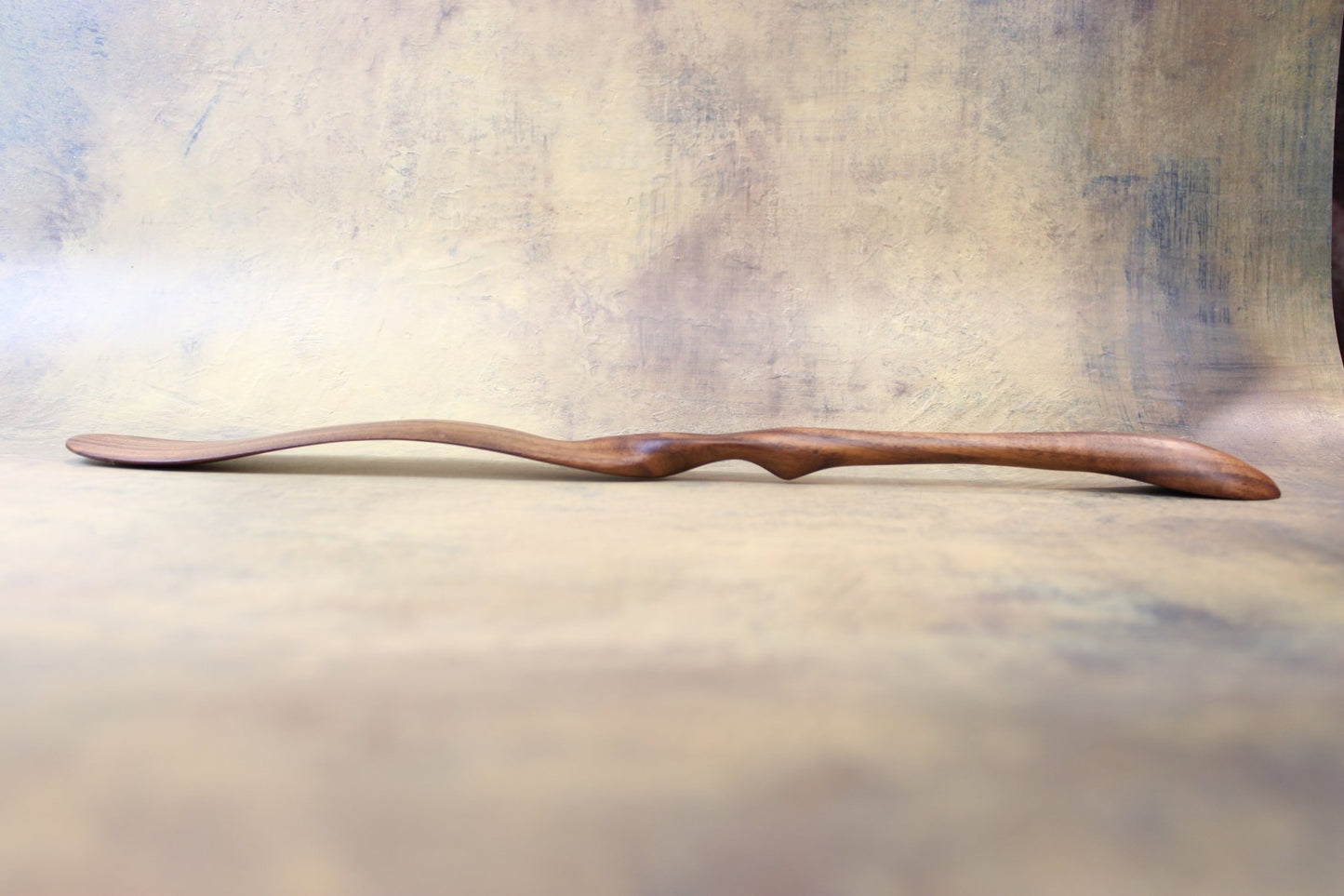 Hand Carved Double Sided Spoon & Scottish Spurtle for Mixing, Stirring & portioning spices made from Sustainably Sourced Walnut - Blue Sage Family Farm