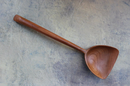 Hand Carved Madrone Wood Spoon ~ Rose Serving Spoon ~Sustainably Sourced - Blue Sage Family Farm