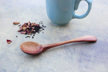 Hand Carved Manzanita Spoon, Wooden Eating Spoon, Small Wooden Serving Spoon, - Blue Sage Family Farm