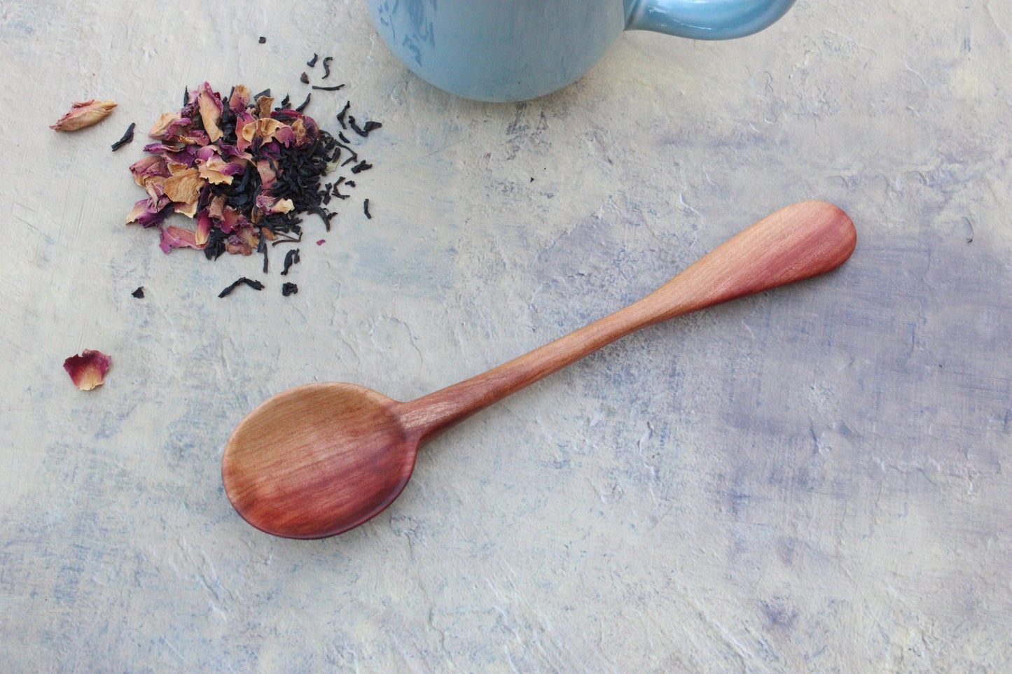 Hand Carved Manzanita Spoon, Wooden Eating Spoon, Small Wooden Serving Spoon, - Blue Sage Family Farm