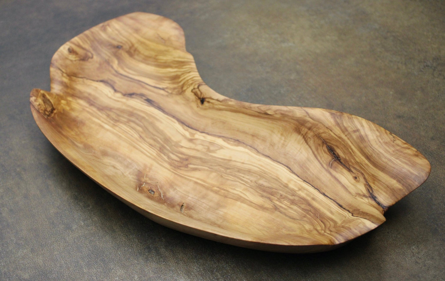 Hand Carved Olive Wood Tray ~ Dry Food Tray ~ Catch All Tray ~ Center Piece - Blue Sage Family Farm