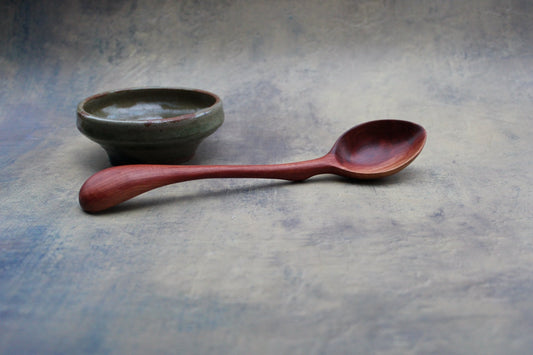 Hand Crafted Manzanita Spoon ~ Small Serving Spoon ~ Large Eating Spoon ~ Appetizer Spoon - Blue Sage Family Farm