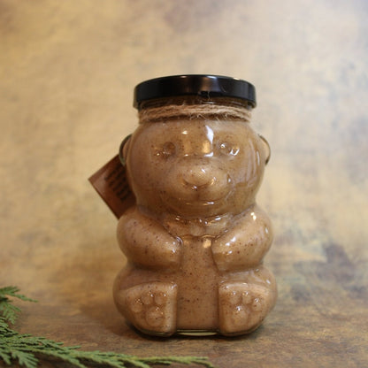 Holiday Spice Glass Honey Bear ~ Holiday Special - Blue Sage Family Farm - Blue Sage Honey Co.