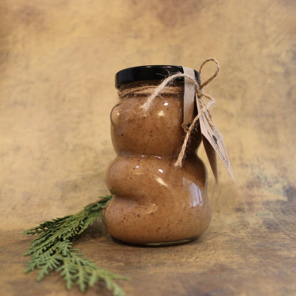 Holiday Spice Glass Honey Bear ~ Holiday Special - Blue Sage Family Farm - Blue Sage Honey Co.