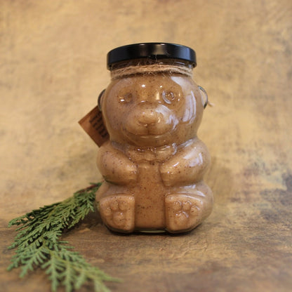 Holiday Spice Glass Honey Bear ~ Holiday Special - Blue Sage Family Farm - Blue Sage Honey Co.