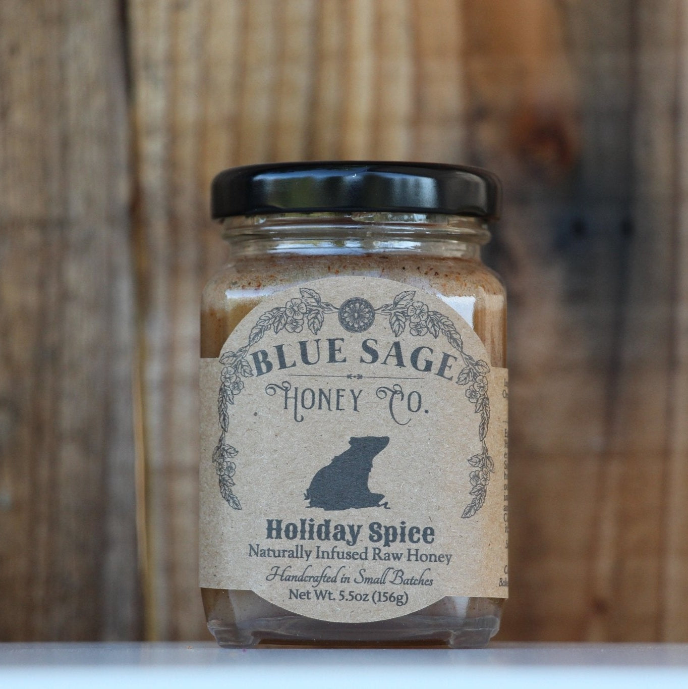 Holiday Spice Infused Raw Honey - Mulling Spice Blend - Blue Sage Family Farm