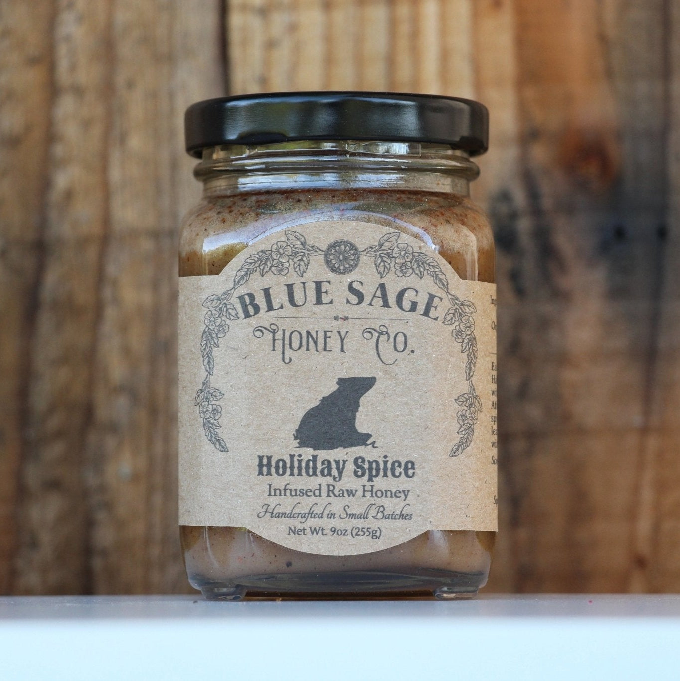 Holiday Spice Infused Raw Honey - Mulling Spice Blend - Blue Sage Family Farm