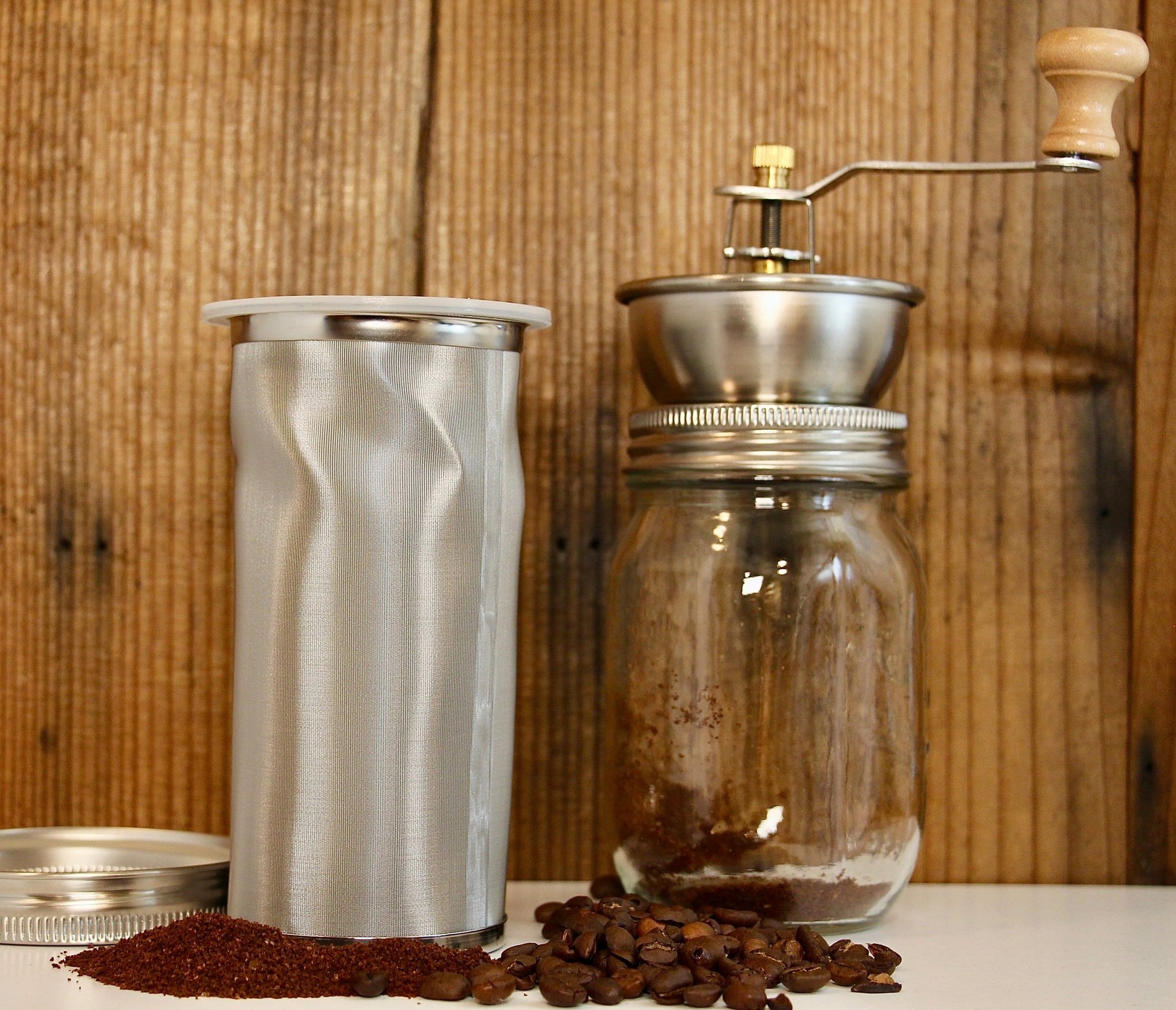 Coffee, Pepper, and Spice Grinder Lid for Jars