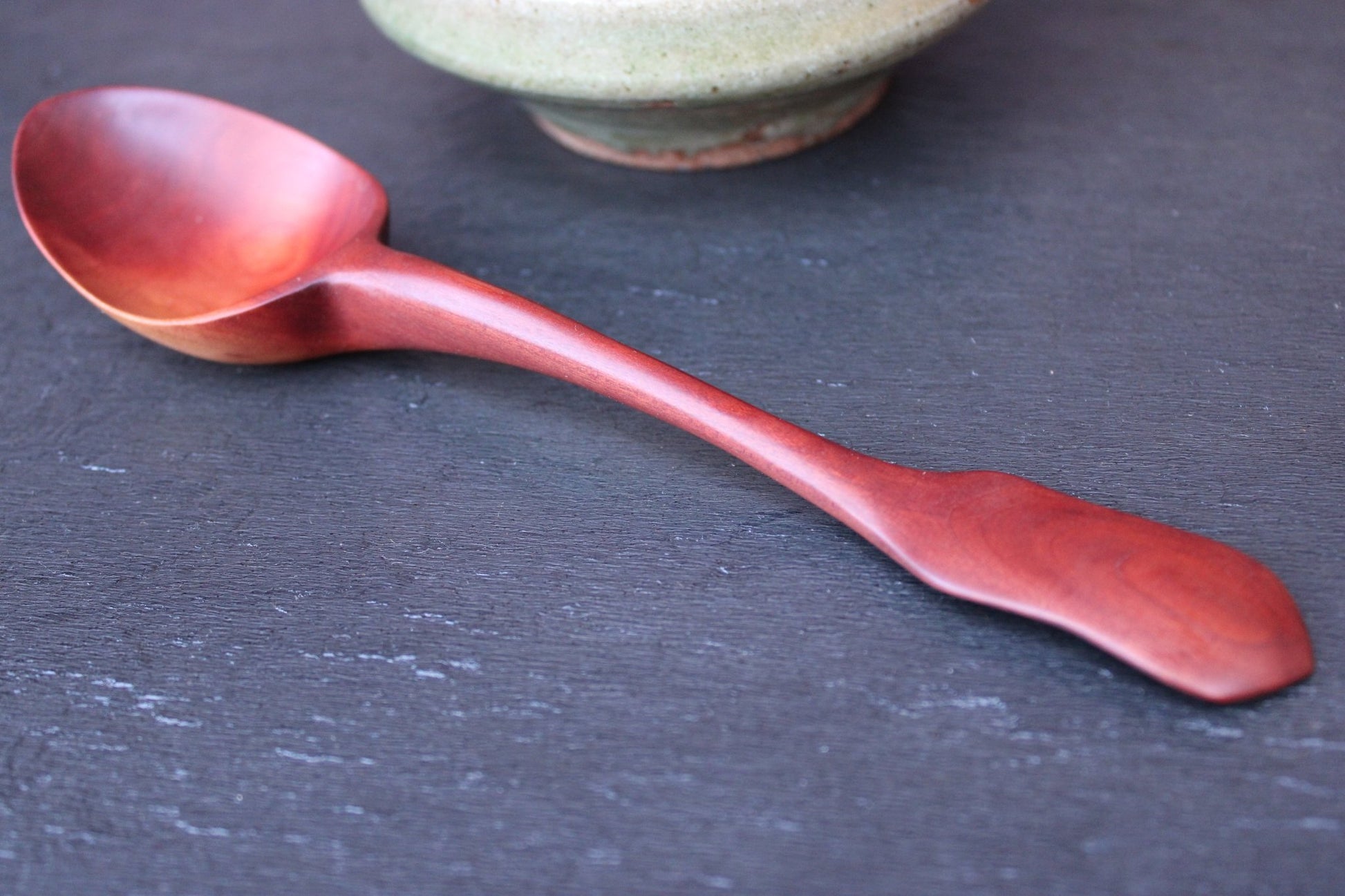 Manzanita Eating Spoon ~ Hand Carved ~ Sustainably Sourced Native Wood - Blue Sage Family Farm