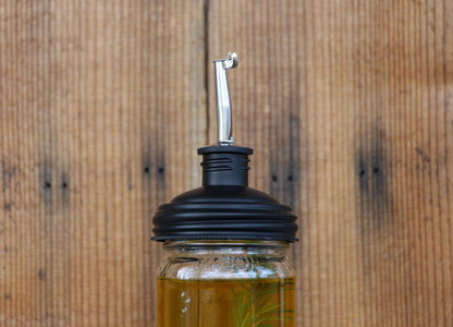 Mason Jar Pour Spout for Olive Oil, Vinegar, Honey, Syrups & More - Blue Sage Family Farm