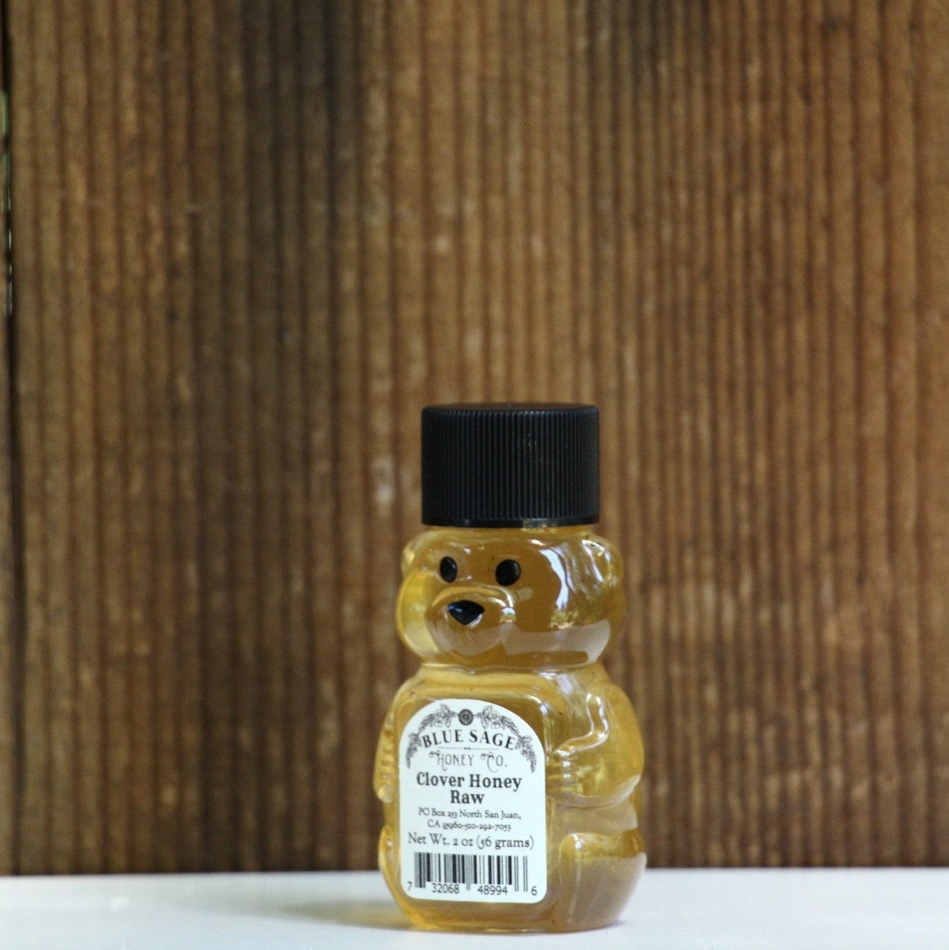 Mini Honey Bear - Raw Clover Honey - 2oz - Blue Sage Family Farm