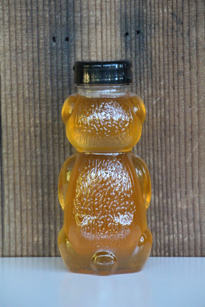 Raw Clover Honey Bear-Raw Unfiltered Clover Honey - 12oz - Blue Sage Family Farm