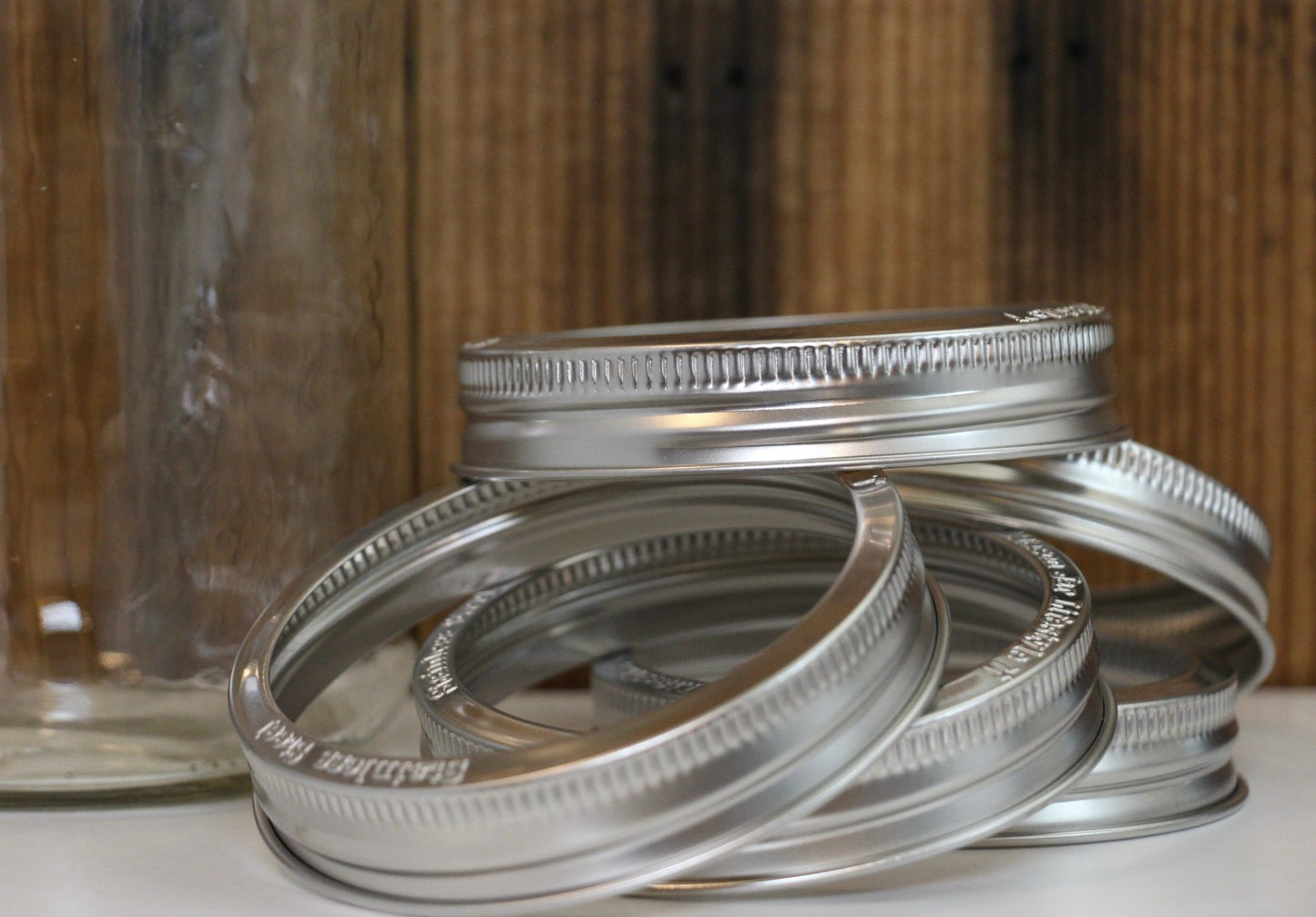 Rust Resistant Stainless Steel Rings for Mason Jars, Ball Jars etc. Wide Mouth & Regular Mouth - Blue Sage Family Farm