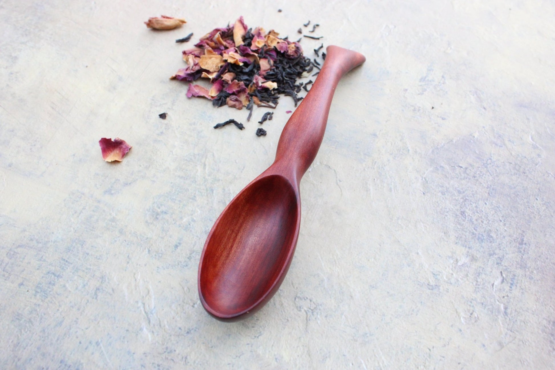 Small Manzanita Wooden Spoon ~ Loose Leaf Tea Scoop ~ Salt Spoon ~ Apothecary Spoon ~ Hand Carved - Blue Sage Family Farm