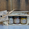 The Little Trio Honey Gift Basket - Ginger~Cinnamon~Turmeric Ginger - Blue Sage Family Farm - Blue Sage Honey Co.