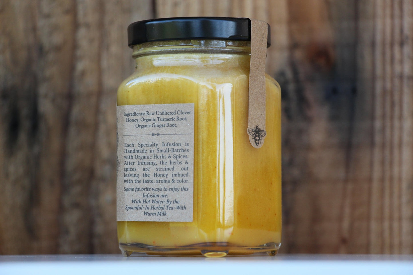 Turmeric Ginger Infused Raw Honey - Blue Sage Family Farm
